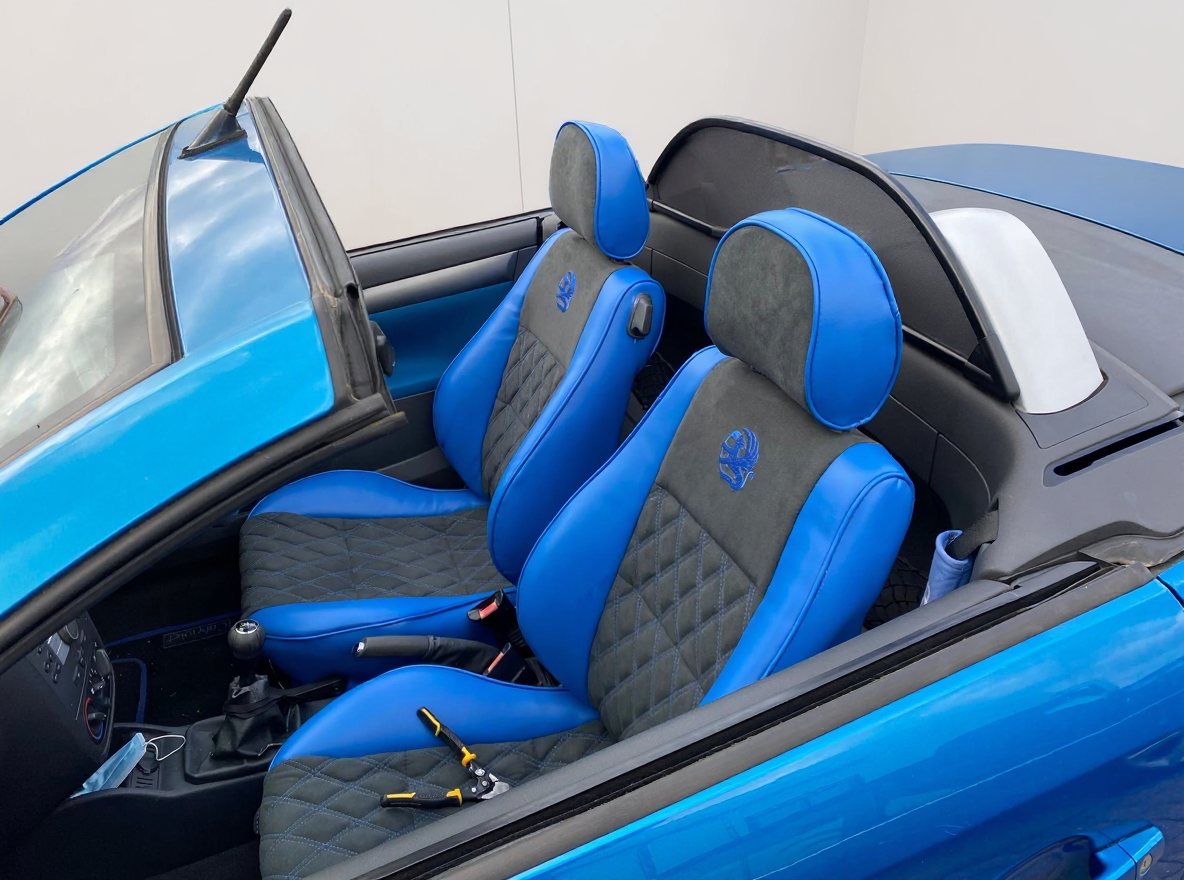Vauxhall convertible interior Blue Note Upholstery
